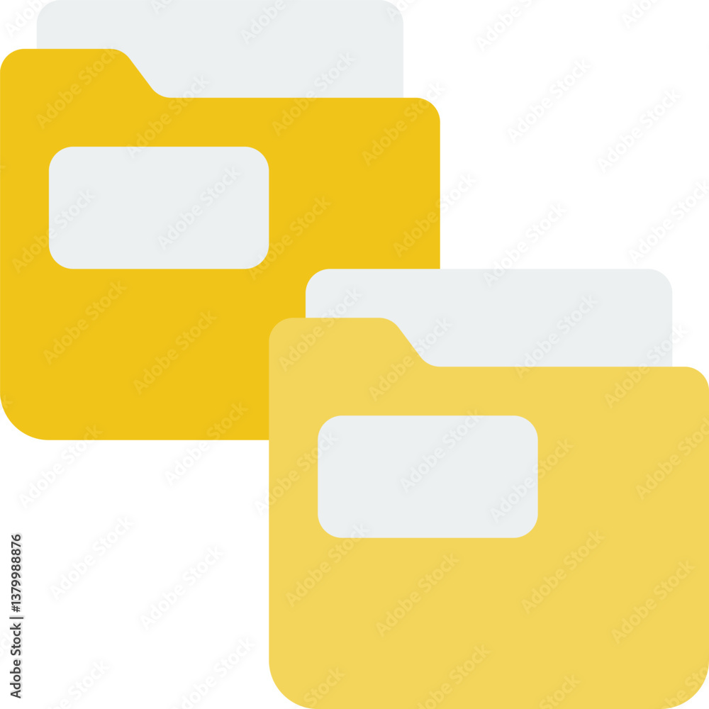 folders Illustration on a white background folders Illustration on a white background