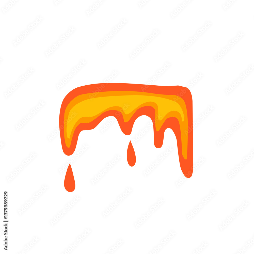 illustration of hot lava