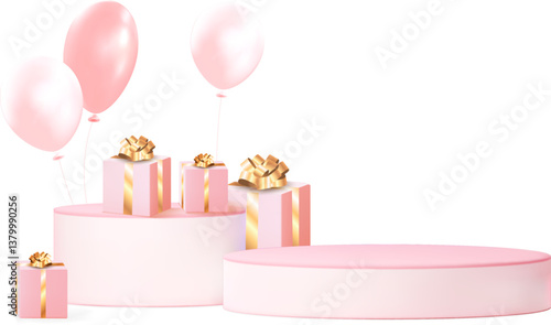 Gift Box on Podium