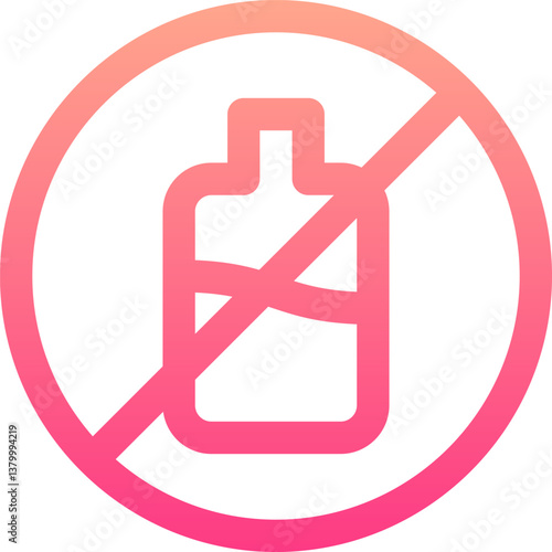 no liquids Illustration on a white background