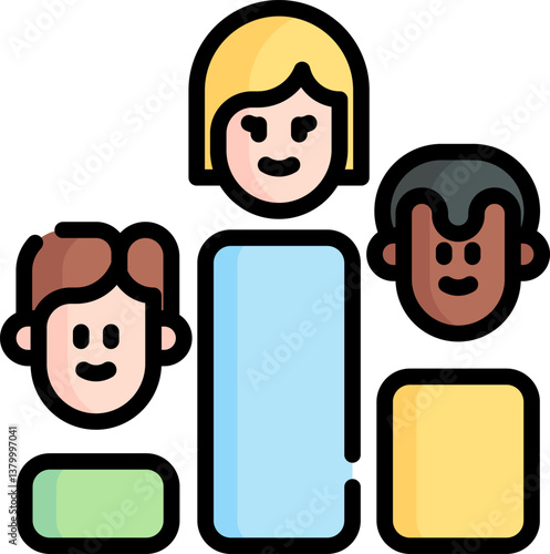 polling Illustration on a white background.