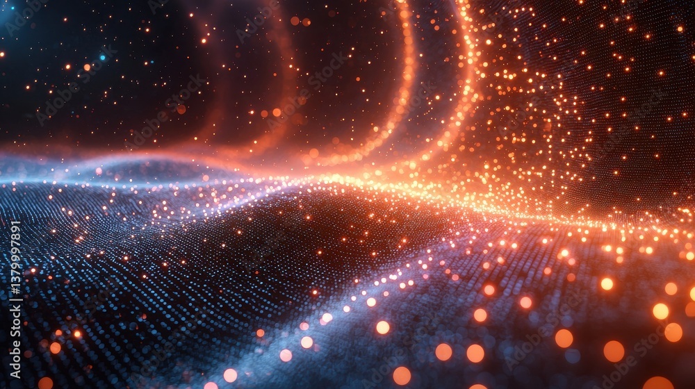 Stunning abstract visualization of vibrant cosmic swirls dynamic energy flows and glowing celestial lights in the endless universe Futuristic digital and background for science technology Stunning abstract visualization of vibrant cosmic swirls dynamic energy flows and glowing celestial lights in the endless universe Futuristic digital and background for science technology