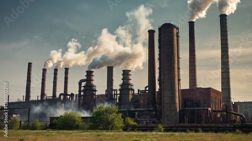 smoke from a factory