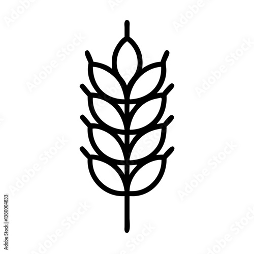 Wheat Icon Outline Design  