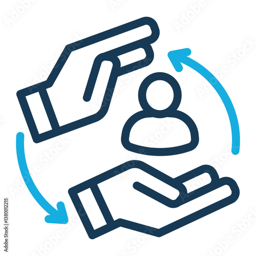 Loyalty Icon Line Color Style for Scholarship Pack Icon Themes