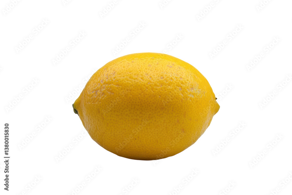 A ripe lemon resting on a clean surface, highlighting its vibrant yellow color and texture A ripe lemon resting on a clean surface, highlighting its vibrant yellow color and texture