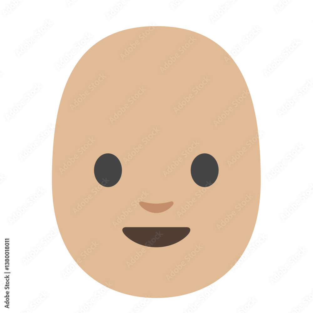 Bald Person: Light Skin Tone
Bald Person: Light Skin Tone
