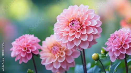 Pink Blooms in Garden Showcasing Nature's Beauty and Vibrant Colors