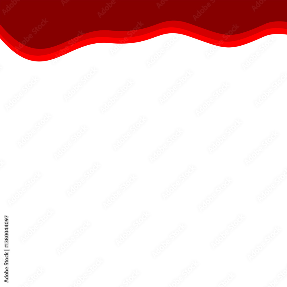 Naklejka premium Abstract Red Top Border Page