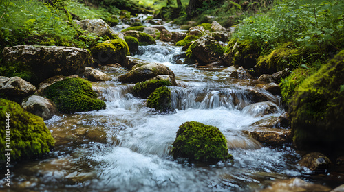 waterfall, water, river, nature, stream, forest, rock, landscape, cascade, stone, creek, rocks, flow, moss, green, mountain, fall, flowing, motion, natural, brook, spring, park, falls, waterfalls