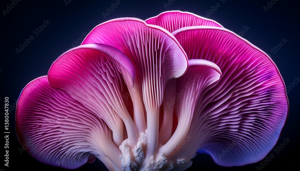 mushroom on black mushroom on black
