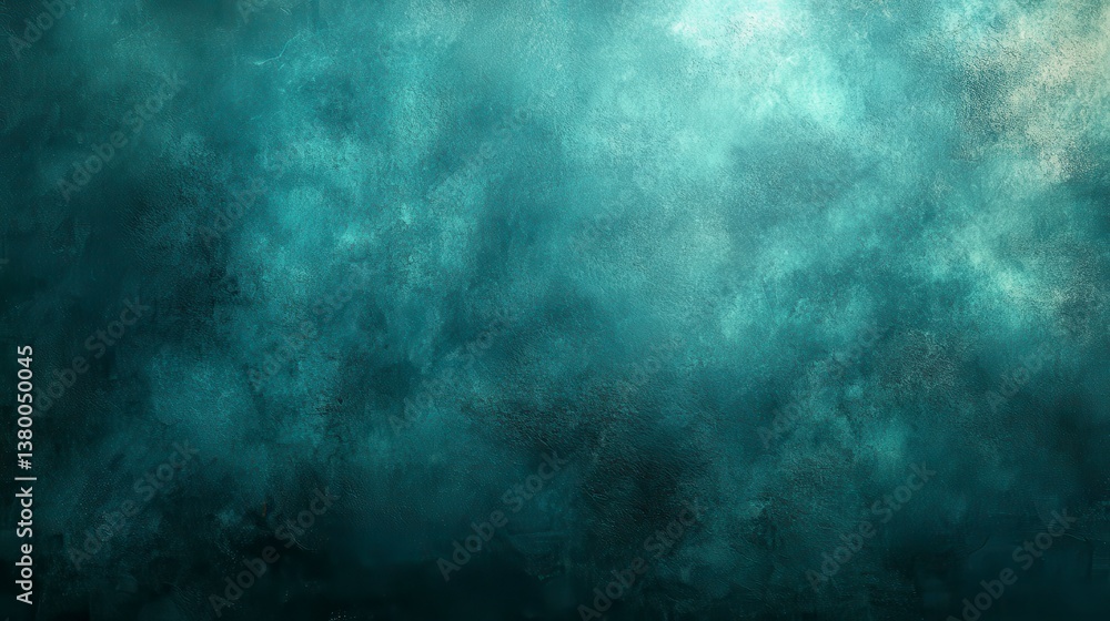 Ethereal teal Light shines through smoky turquoise depths, creating a dreamy effect Ethereal teal Light shines through smoky turquoise depths, creating a dreamy effect