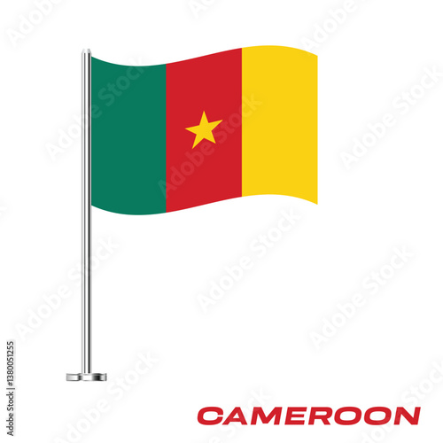 Flag Of Cameroon, Cameroon flag, National flag of Cameroon. table flag of Cameroon.