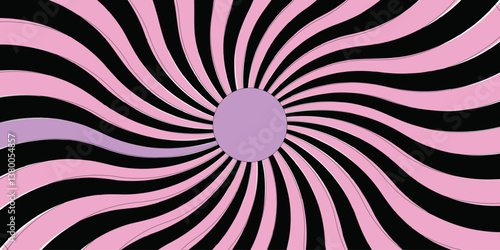 Classic vintage sun rays pattern. radial hypnotic spirals with dynamic spirals overlayTwirl abstract background black and porple design Swirling Optical Illusion. 