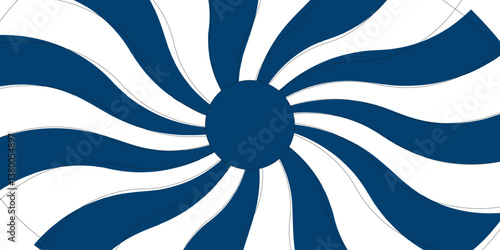 Classic vintage sun rays pattern. radial hypnotic spirals with dynamic spirals overlayTwirl abstract background blue and white design Swirling Optical Illusion. 