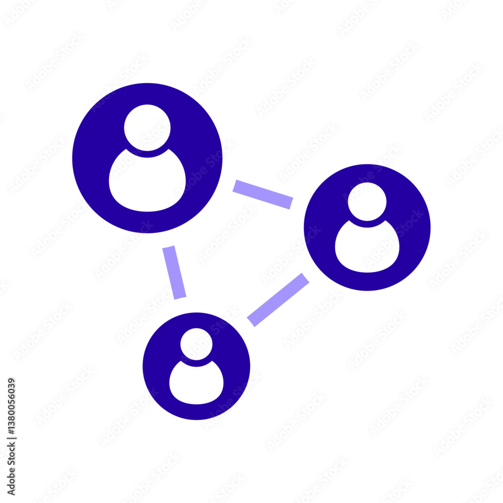 Icon a social network, isolated against a clean background. Icon a social network, isolated against a clean background.