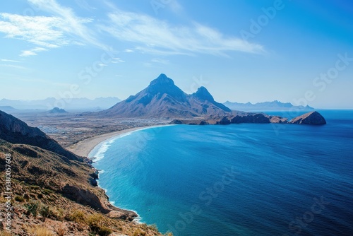 Wallpaper Mural Guaymas Miramar - A Breathtaking Seaside View of Blue Waters, Mountains, and Nature Torontodigital.ca