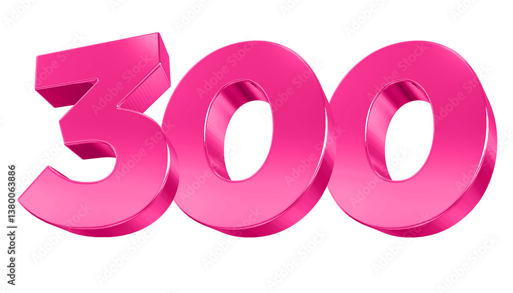 Pink Number 300 Pink Number 300