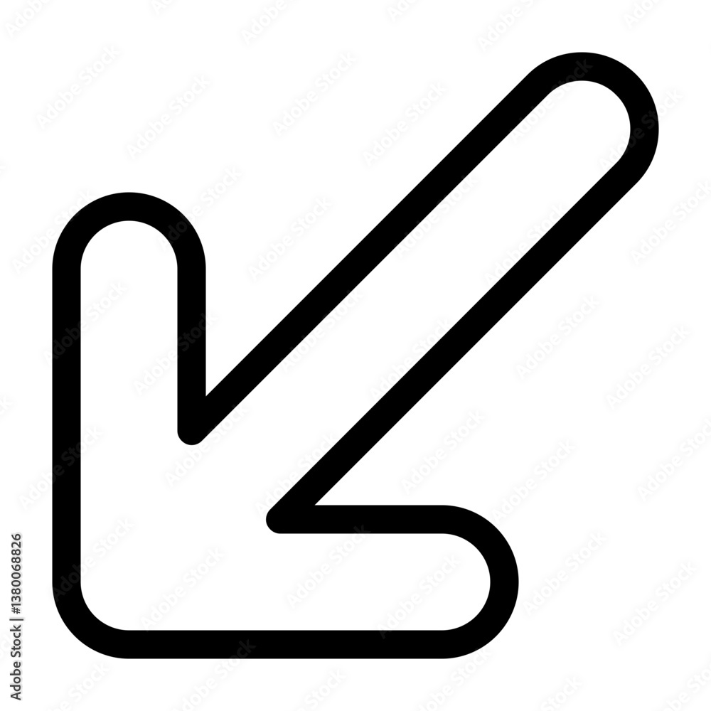 Arrow Down-Left Icon Arrow Down-Left Icon