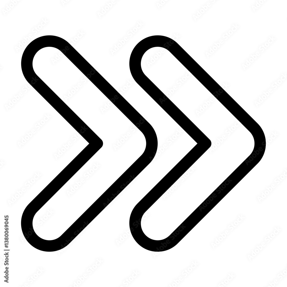 Chevron Double Right Icon Chevron Double Right Icon