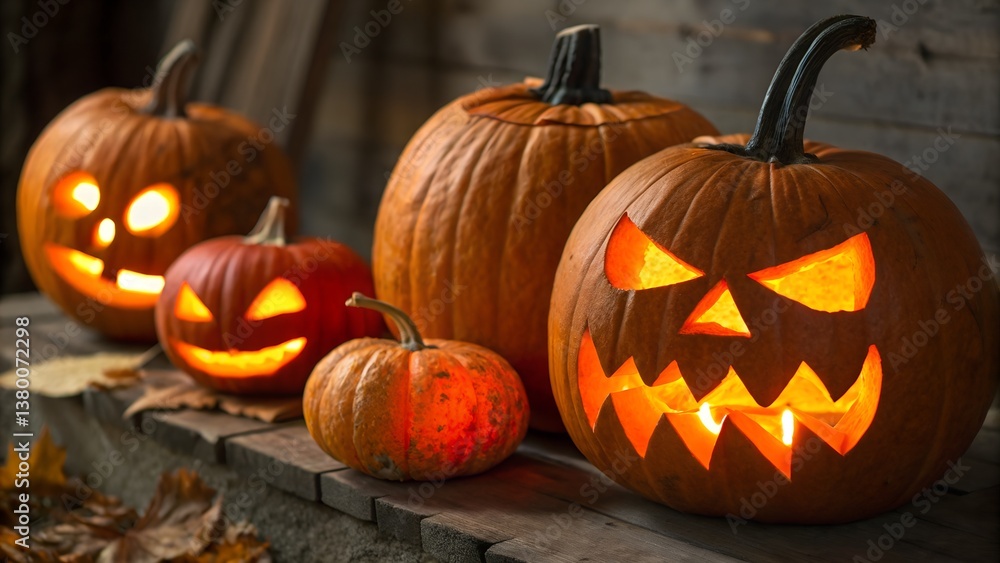 jack o lantern with pumpkin jack o lantern with pumpkin