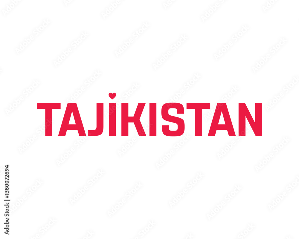I love Tajikistan, I love Tajikistan typographic design with flag typography and heart on white background, Vector design of I love Tajikistan, Tajikistan National Day Design I love Tajikistan, I love Tajikistan typographic design with flag typography and heart on white background, Vector design of I love Tajikistan, Tajikistan National Day Design