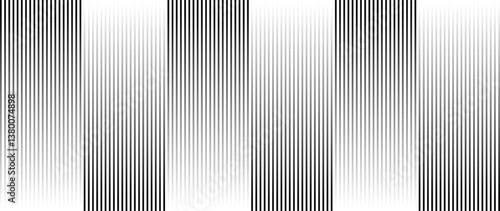 Abstract black and white blend line art background vector. Wallpaper design with wavy line in motion. Illustration for banner, packaging, social media, ads.