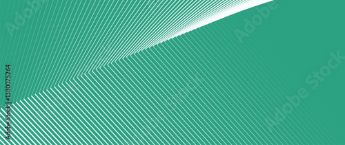 Abstract green and white blend line art background vector. Wallpaper design with wavy line in motion. Illustration for banner, packaging, social media, ads.