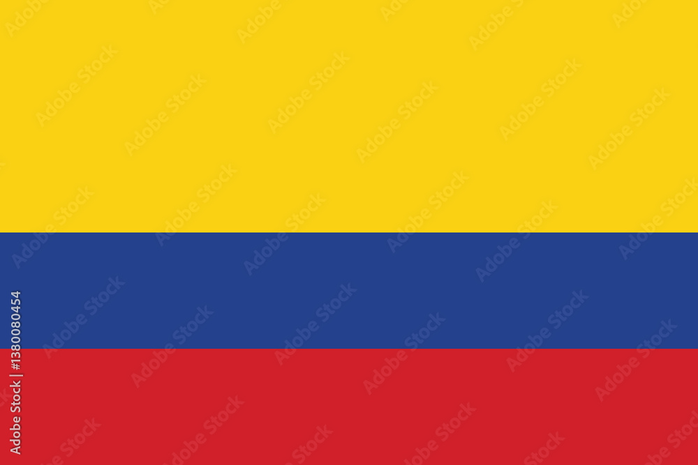 Naklejka premium Flag Of Colombia, Colombia flag, National flag of Colombia.