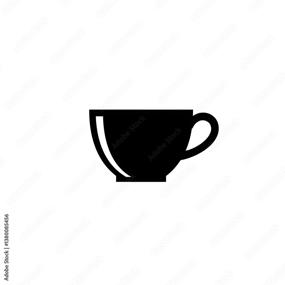 simple cup logo with a clean design, featuring a handle and cup shape, ideal for café branding or beverage-related logos simple cup logo with a clean design, featuring a handle and cup shape, ideal for café branding or beverage-related logos