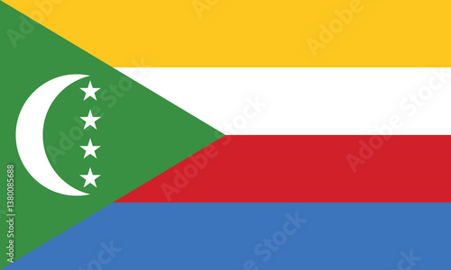 Free Download Flag Of Comoros, Comoros flag, National flag of Comoros. - GFXLoad