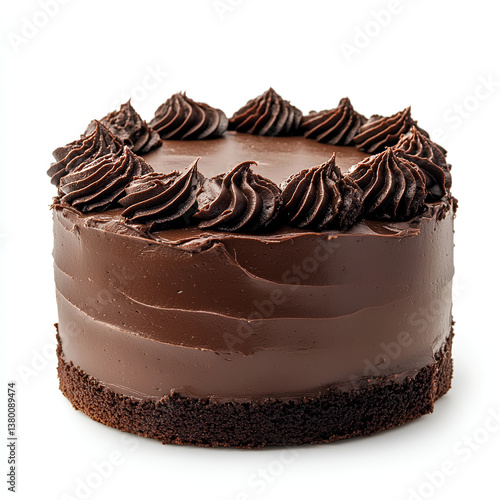 chocolate sponge cake with rich, dark chocolate frosting,
