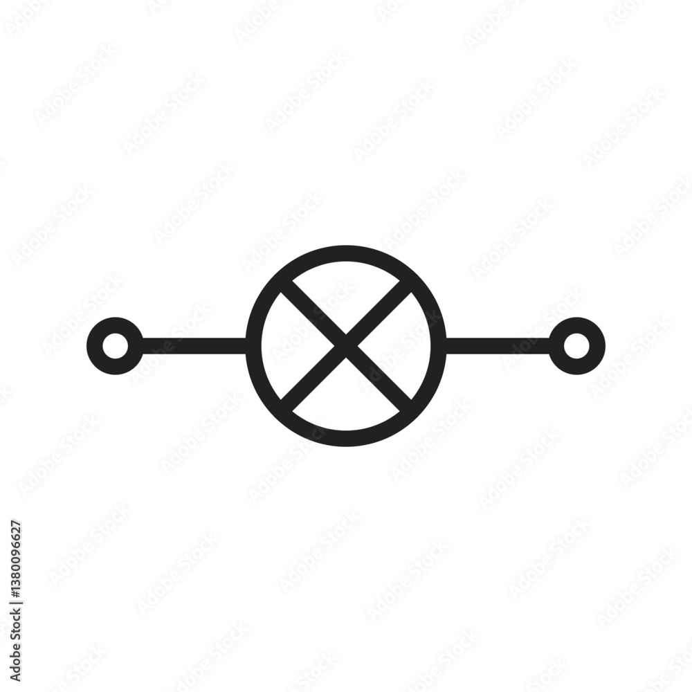 Obraz premium Indicator Lamp icon vector image. Suitable for mobile apps, web apps and print media.