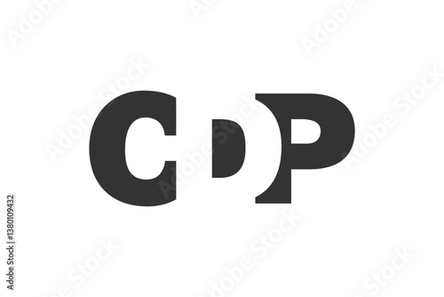 CDP logo design. Initial letter C D P bold font style for tech startups, consulting, corporate branding. Creative company name, headlines typography identity, trendy logotype.