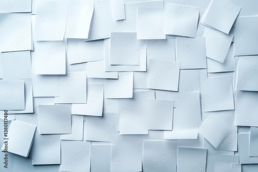 white note paper office business, Generative AI white note paper office business, Generative AI