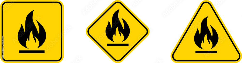 Yellow caution warning biohazard, radioactive, nuclear and toxic sign icons set. Biohazard, chemical hazard warning triangular symbol stickers for web, print game, ui. Caution danger sign. Yellow caution warning biohazard, radioactive, nuclear and toxic sign icons set. Biohazard, chemical hazard warning triangular symbol stickers for web, print game, ui. Caution danger sign.