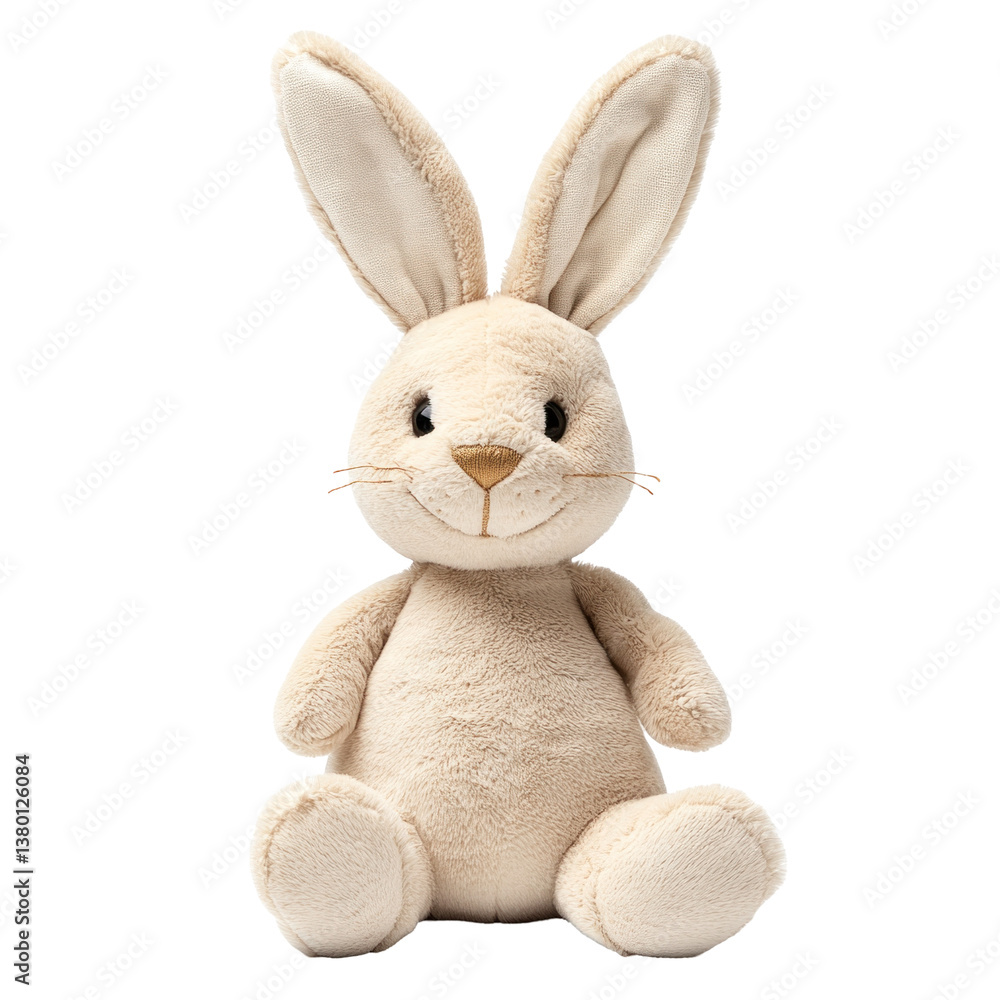 Obraz premium Stuffed Bunny Plush on transparent background