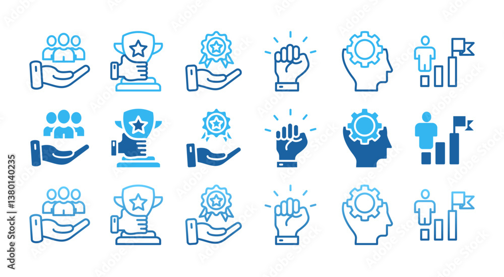 GAMIFICATION.icon set with multiple style engagement, reward, achievement, motivation, learning, and challenge GAMIFICATION.icon set with multiple style engagement, reward, achievement, motivation, learning, and challenge