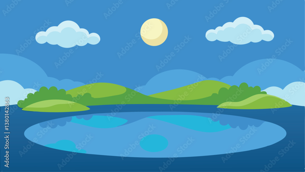 summer landscape with river summer landscape with river