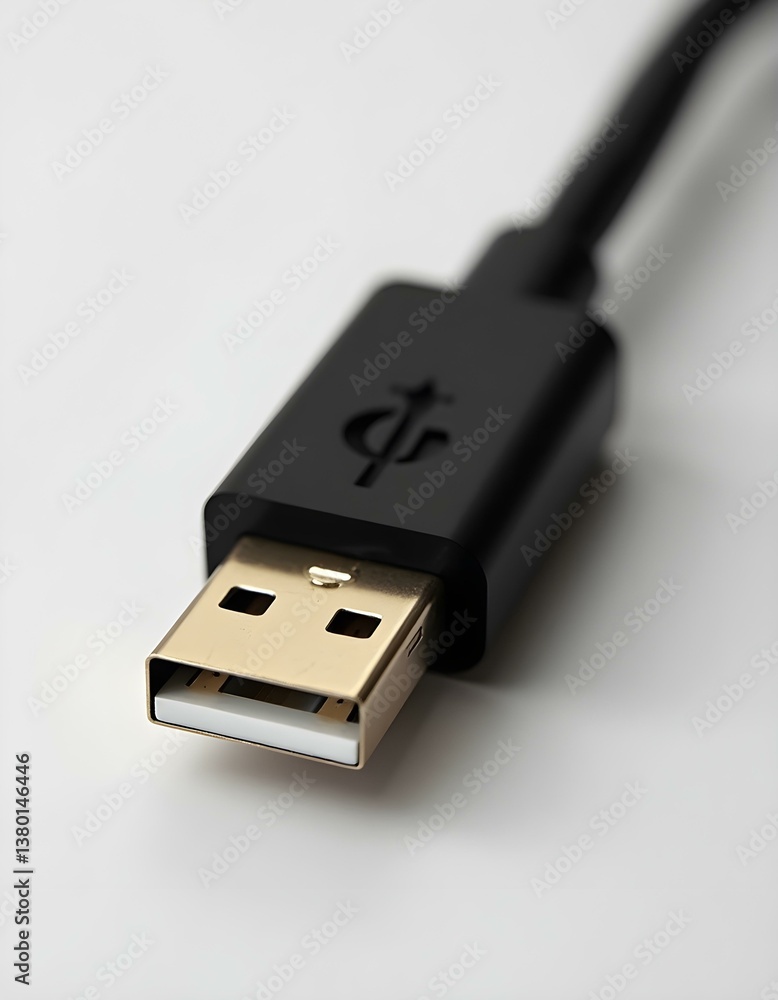 Usb cable connection home office product photography minimalist environment close-up, technology related image Usb cable connection home office product photography minimalist environment close-up, technology related image