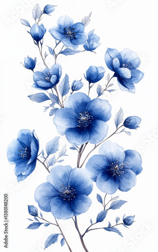 Retro style floral texture art background
