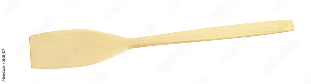 Wooden spatula isolated on white background Wooden spatula isolated on white background