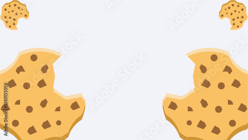 delicious cookies background design