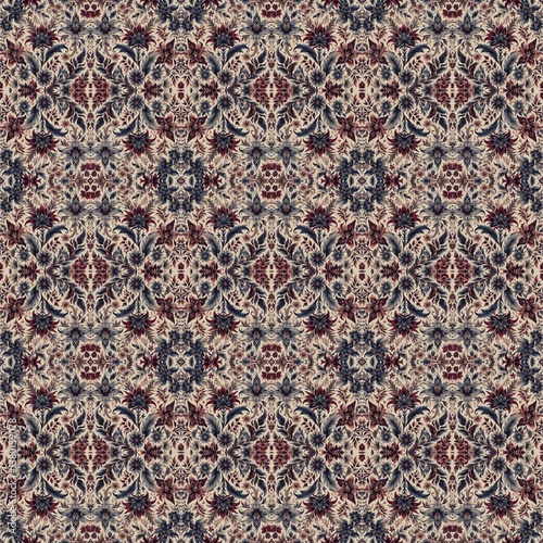 Seamless Ikat Print Pattern – Textile and Fashion Design for Trendy Fabrics