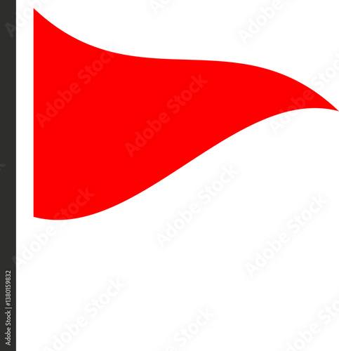 Free Download Red Flag Warning Symbol Icon - GFXLoad