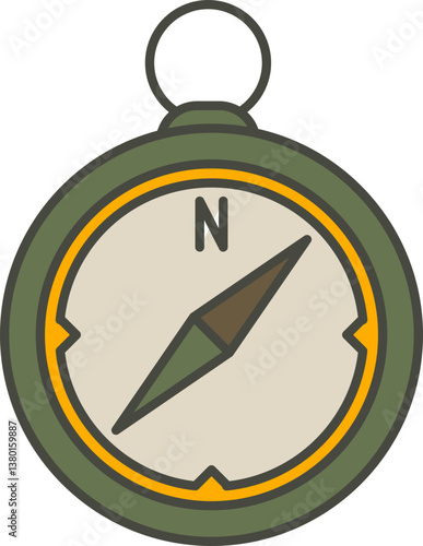 Military Compass Navigation Icon