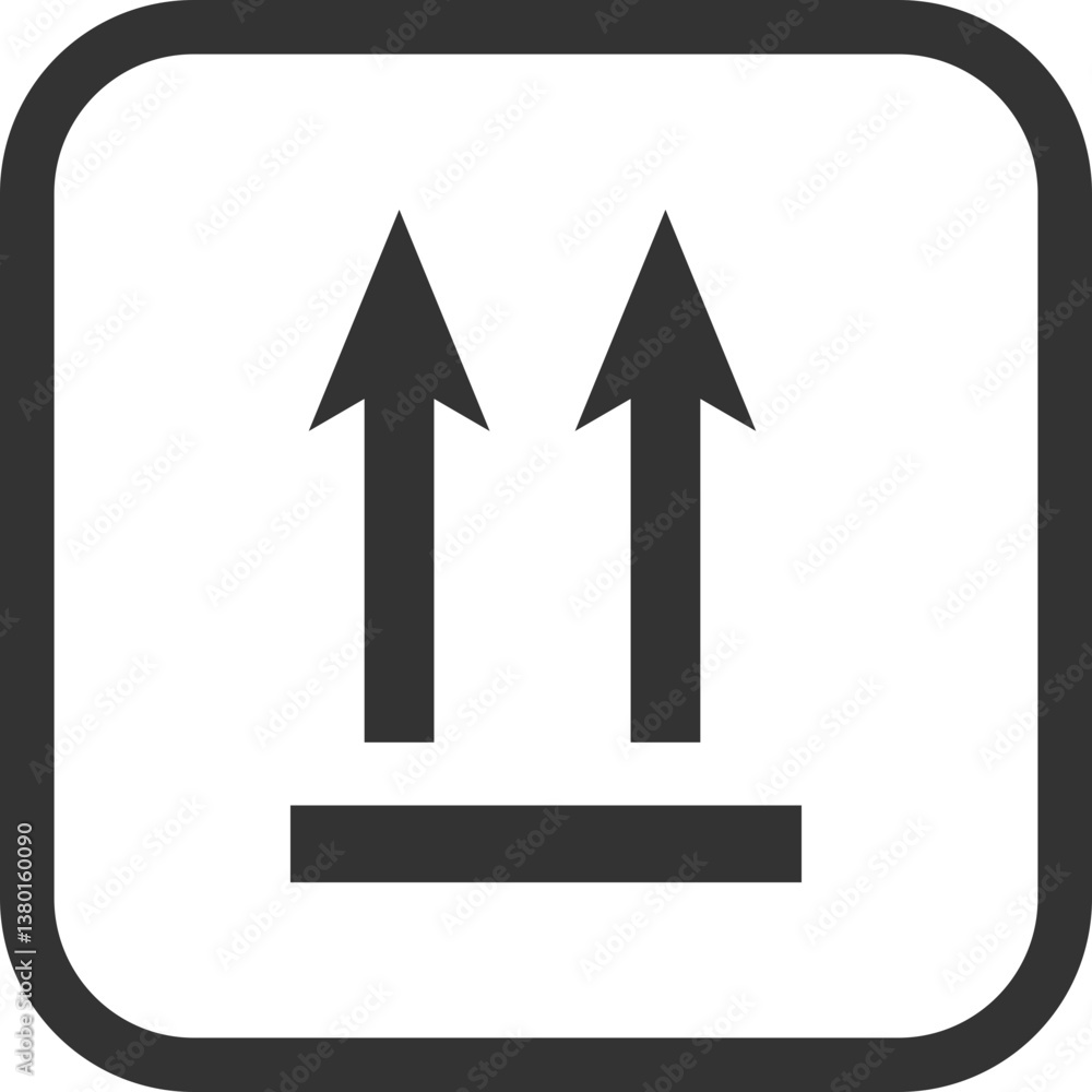 This Side Up Package Orientation Symbol This Side Up Package Orientation Symbol