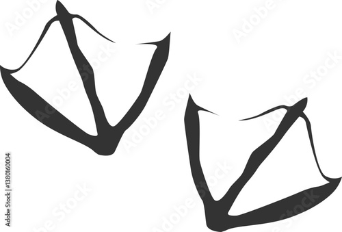 Duck or Goose Webbed Footprint Icon