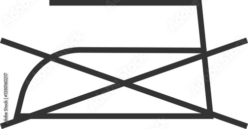 Do Not Iron Laundry Care Symbol Icon