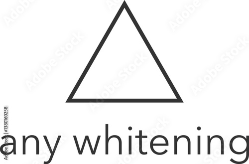 Bleaching Allowed with Any Whitening Agent Symbol